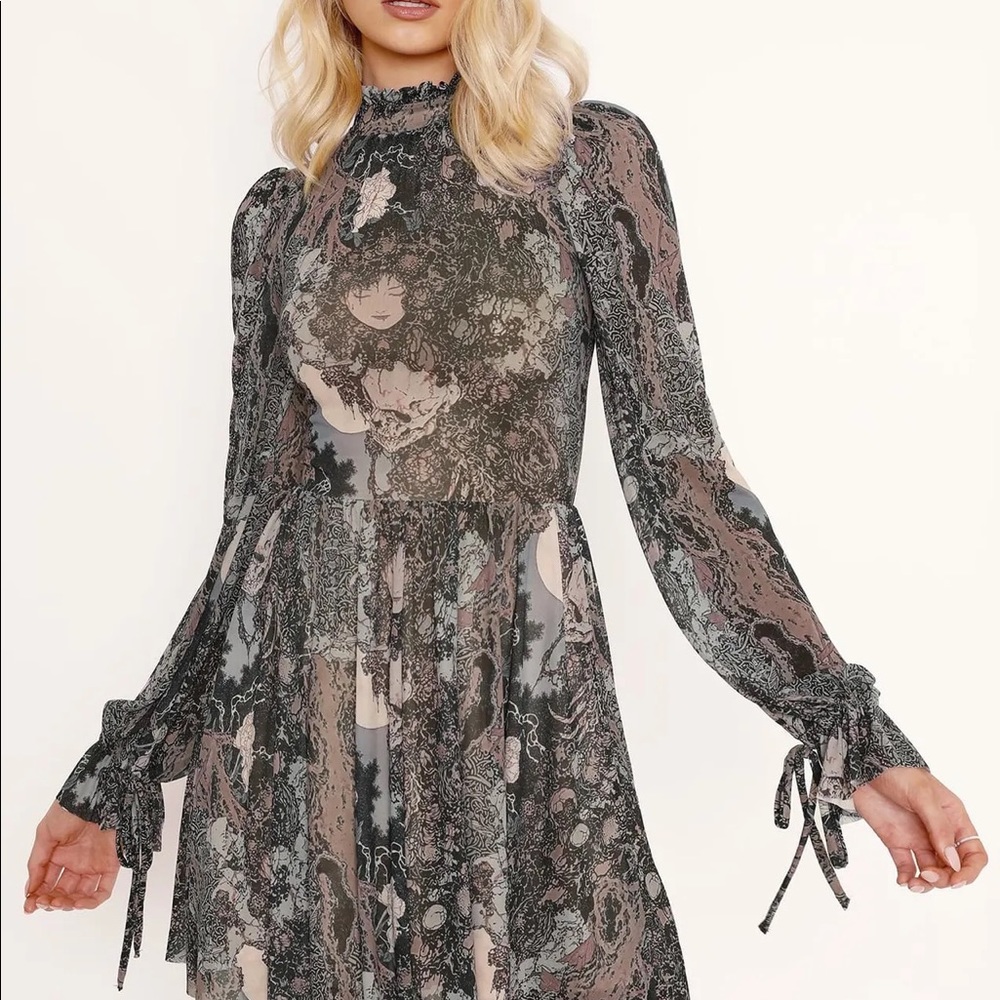 COPY - NWT RARE Night Ditch Sheer Grace Dress